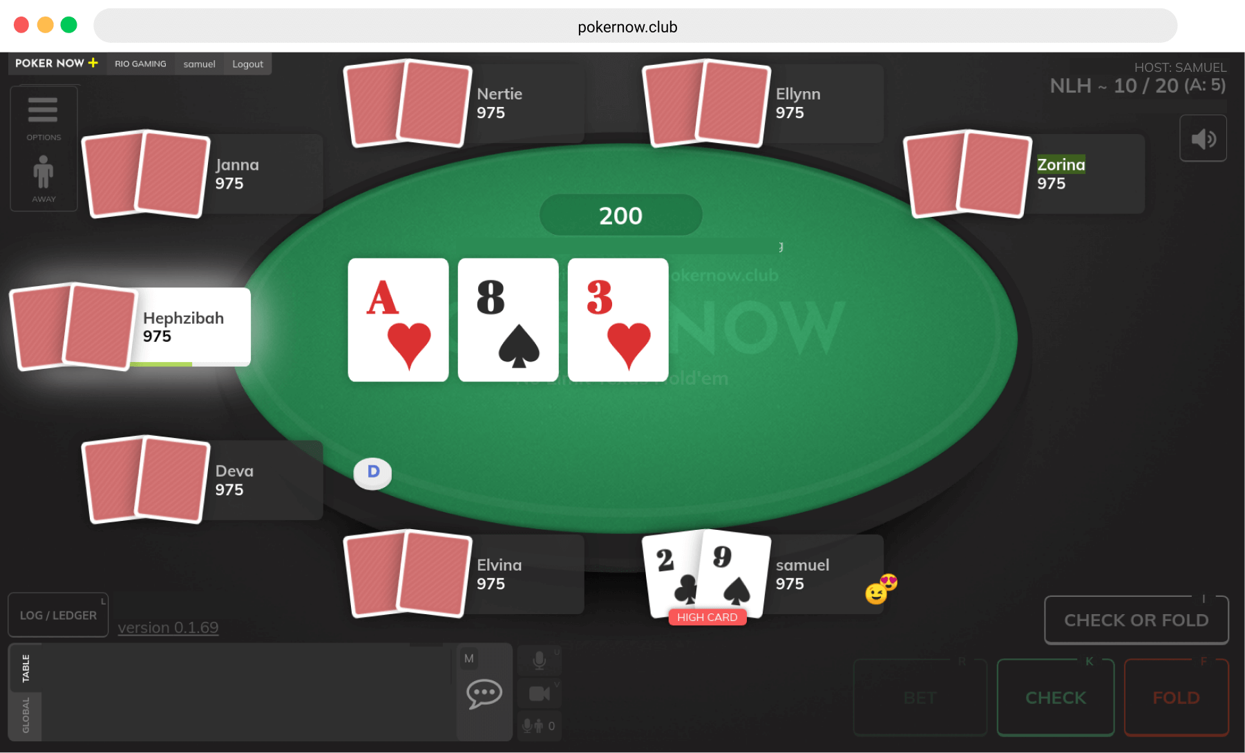 Poker Now Club Game